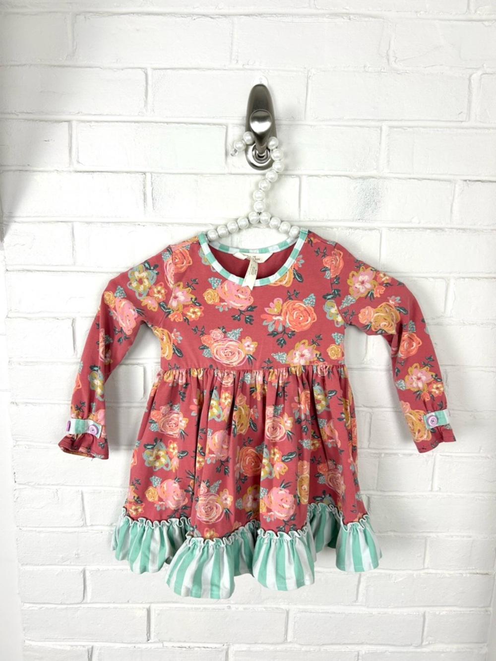 Matilda Jane Girls Floral Long Sleeve Dress Size 2
